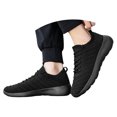 thumbnail image 3 of Espadrilles Chaussures de Sport Chaussures de Course Gym Intérieur Route Course Loisirs Marche Course Femmes Noir 45, 3 of 9