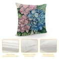 thumbnail image 4 of CMMY Blue Hydrangea Flower Decorative Throw Pillow Covers, Spring Summer Floral This is Us Our Life Porch Home Decor, Enjoy The Little Things Farmhouse Outdoor Sofa Couch Cushion Case White, 4 of 5