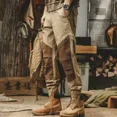 thumbnail image 4 of Pantalones Cargo Caqui Para Hombre Ropa De Trabajo Multibolsillos Grises Otoño Pantalones Hombre Multibolsillos Estética Emo Más Baratos Y2k Largos Holgados, 4 of 5