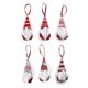 thumbnail image 1 of Número de lanzamientos Juego de seis piezas de pequeños colgantes navideños sin rostro de Rudolph Muñeco navideño sin rostro Decoraciones para árboles de Navidad ANGGREK Otros, 1 of 8