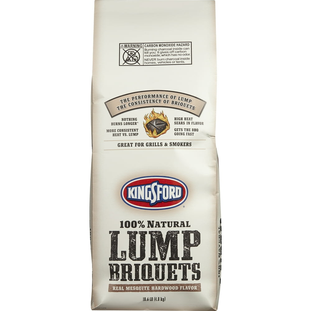 Kingsford Lump Charcoal Briquettes with Mesquite Hardwood Flavor, 10.6