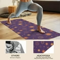 thumbnail image 4 of Purple Sun Star Circle Pattern Hot Yoga Mat Towel Non Slip for Hot Yoga - Quick-Drying Yoga Mat Cover with 4 Corner Pockets with Travel Bag - Hot Yoga Towel Non Slip 74"x26", 4 of 6