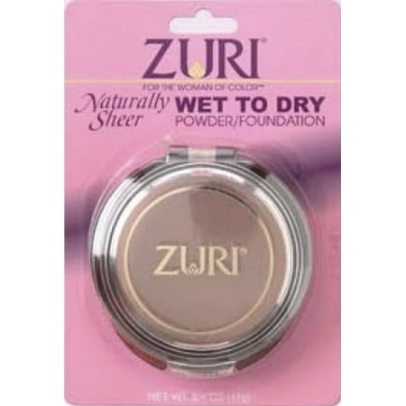 Zuri Naturally Sheer Pressed Powder Wet To Dry Caffe (Best Wet Dry Powder Foundation)