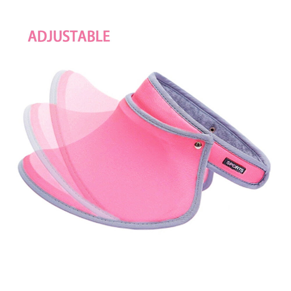 Adult Unisex Wide Visor Cap Adjustable Sweat-Absorbent UV Protection