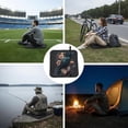 thumbnail image 6 of Crow Flowers Raven Gothic Foldable Seat Cushion for Bleachers, Stadium Seats, Camping & Outdoor Events, Portable Lightweight Pad with Carabiner, 6 of 6