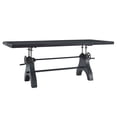 thumbnail image 2 of Modway Genuine 96" Adjustable Height Wood Dining/Conference Table in Black, 2 of 10