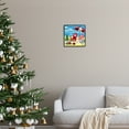 thumbnail image 3 of Stupell Industries Coastal Christmas Scene Holiday Painting Black Framed Art Print Wall Art, 12 x 12, 3 of 9