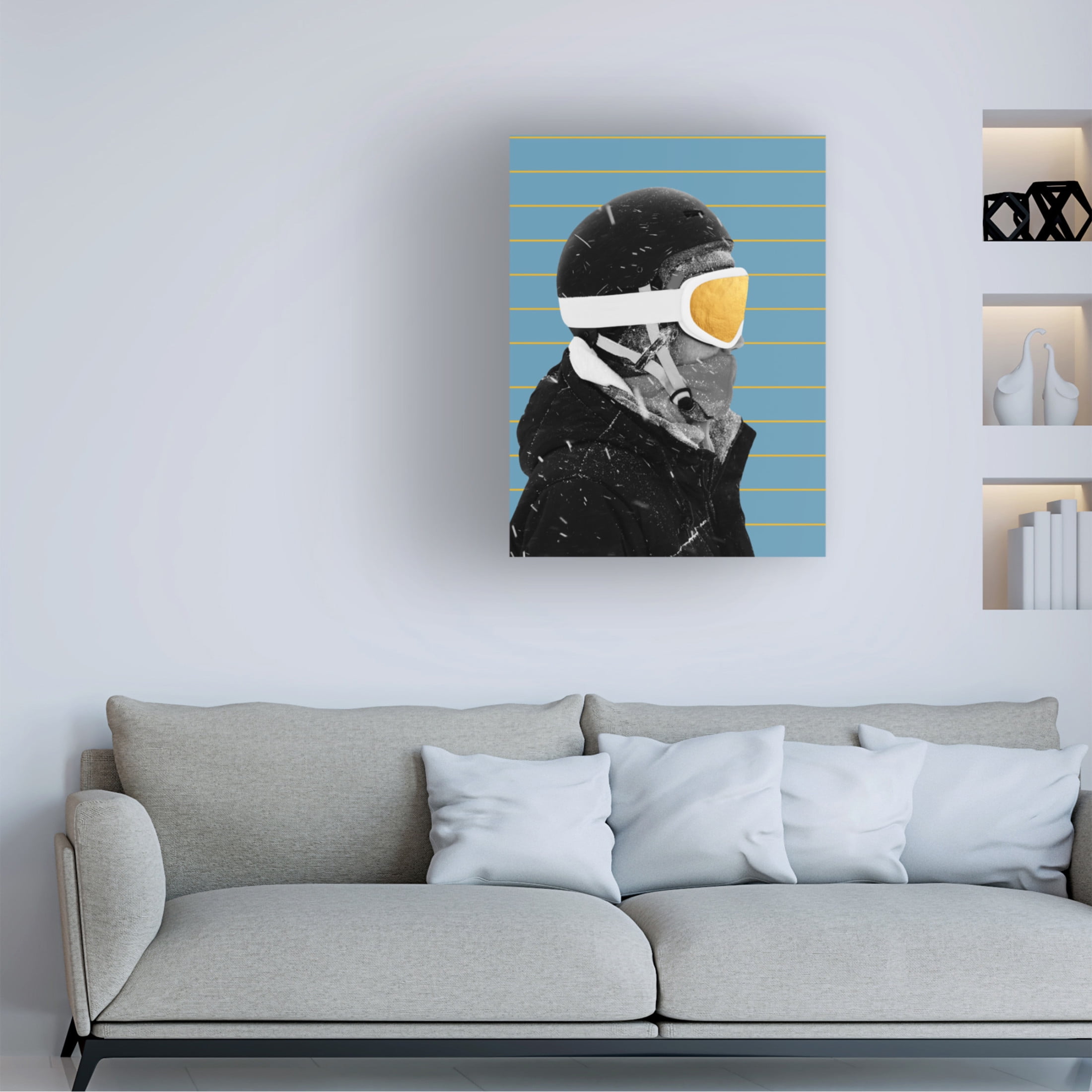 Canvas Wall Art - NUMA Art 'Golden Bored' Wall Art for Living Room, Bedroom, or Office Décor by Trademark Fine Art - 35 x 47 Inches