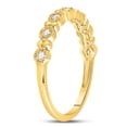 thumbnail image 4 of Solid 10K Yellow Gold Real Natural Diamond Stackable Wedding Band Anniversary Ring for Women 1/10 Carat - Size - 5 ( .10 Cttw ), 4 of 6