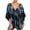 Black, variant on XIAONU Women's Plaid Blouses V Neck Tie Front Top Lightweight Casual Daily Wear Tunic