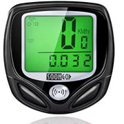 SOON GO Bike Speedometer, Bicycle Speedometer Wireless Cycle Bike Computer Waterproof Bike Odometer with LCD Display Speedometer Accurate Speed Tracking & Multi-Function