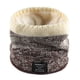 thumbnail image 5 of Bufanda de punto de lana para mujer, bufanda de terciopelo cálida de invierno para hombre, cuello personalizado con degradado grueso para pareja, 5 of 6