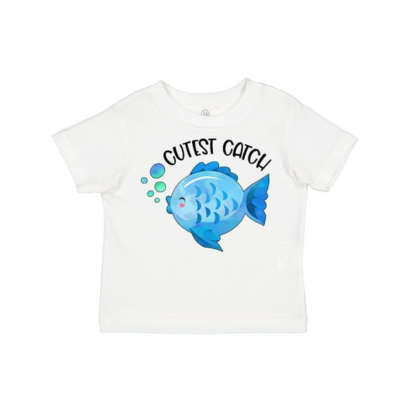 Inktastic Cutest Catch Cute Blue Fish Boys or Girls Toddler T-Shirt