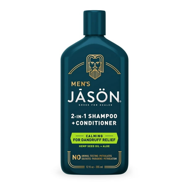 Jason Men's 2-in-1 Calming Hemp Seed Oil & Shampoo & Conditioner, 12 fl oz - Walmart.com