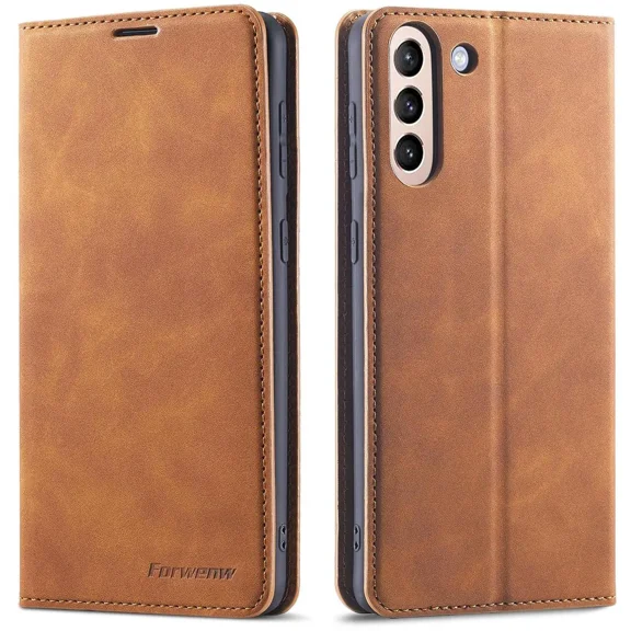 Case for Samsung Galaxy A17 5G Premium PU Leather Phone Cover with Card Holder Stand, Shockproof Flip Wallet Cover