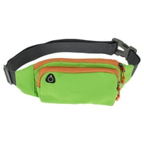Unique Bargains 1 Pc Comfortable Running Belt Double Layer Sports Waist Bag for Sports Phone Keys Green