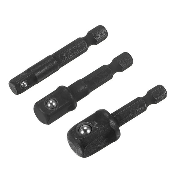 Uxcell 1/4", 3/8" and 1/2" Drive 2" Impact Socket Adapter Set Extension Bit