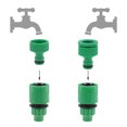 thumbnail image 4 of Conector de grifo de manguera G1/2 roscado, adaptador de conexión rápida de boquilla de grifo 2 piezas, 4 of 4