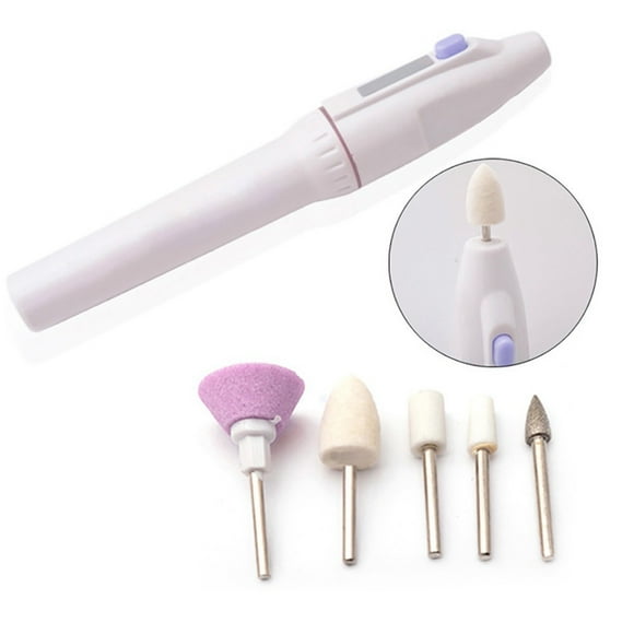 DHARMONAL Acrylic File Drill Nail Nail File for Nails 100/180 Curved Nail Files for Natural Nails Automatic Nail File Replacement Tips The Nail Files for Thick Nails 100 180 Grit Nail File And Buffer