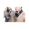 thumbnail image 3 of ToBeInStyle Unisex Pack of 6 Long Fringe Winter Scarves - Plaid, 3 of 7