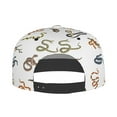 thumbnail image 4 of Balery Baseball Cap Flat Bill Hats for Men Adjustable Size for Running Workouts and Outdoor Activities All Seasons Dad Hat(Snake ), 4 of 9