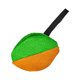 thumbnail image 4 of Pelota de mordida para perros, juguete de enriquecimiento cómodo con asa, juguete de pelota para perros Verde Naranja, 4 of 9