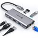 thumbnail image 2 of UtechSmart USB C Hub, USB C Ethernet Multiport Adapter, 6 In 1 USB C to  Dock Compatible for  Pro/Air, Chromebook, 2 of 10
