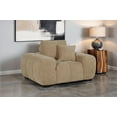 thumbnail image 2 of Octavia Upholstered Track Arm Accent Chair Camel, 2 of 8