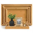 thumbnail image 1 of Set de 5 Bandejas Decorativas de Bamb&uacute; Modernas, Charola de Servicio Rectangular, Bandeja de Bamb&uacute; para Tocador, Cocina y Ba&ntilde;o, Charola para Servir y Decorativa, Organ, 1 of 8