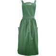 thumbnail image 4 of Femmes Filles Tablier Vintage Travaux de Jardinage Réglables Dos Croisé Coton / Lin Mélange Robe Pinafore, 4 of 4