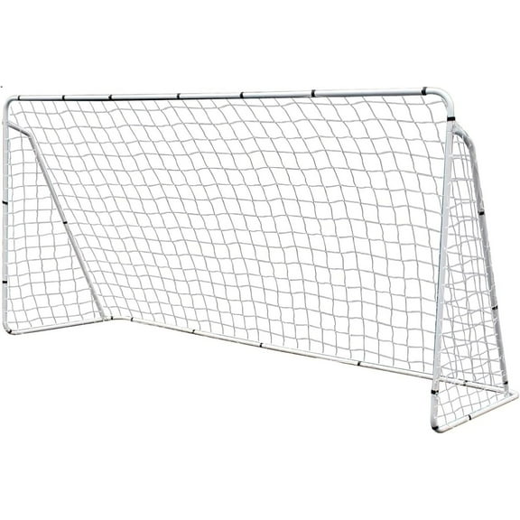 12'x6' Portable Soccer Goal for Backyard Adults w/Net & Frame Practice Training
