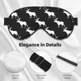 thumbnail image 4 of Eye Sleep Mask for Women Men - cool white Moose Elk black Adjustable Soft Buckle Travel Eye Masks for Sleep Mask Blackout, Sleeping Mask for Women Men, Funny Blindfolds for Party Games, 4 of 5