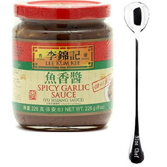 NineChef Bundle - Lee Kum Kee Sauce (Spicy Garlic Sauce (???) 3 Bottle)   1 NineChef Brand ChopStick