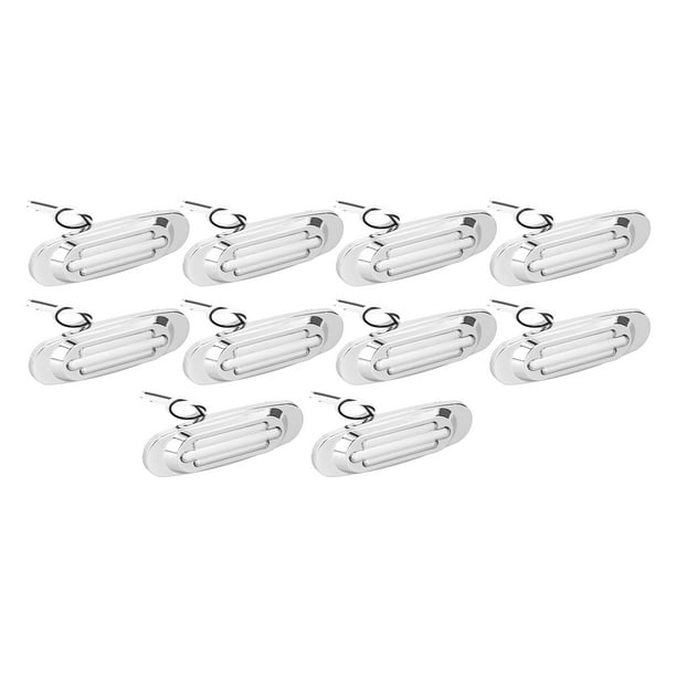 Luz de advertencia lateral, 10 piezas/juego, 16 LED, luz de posición lateral para remolque, indicador de señal de giro, construcción robusta