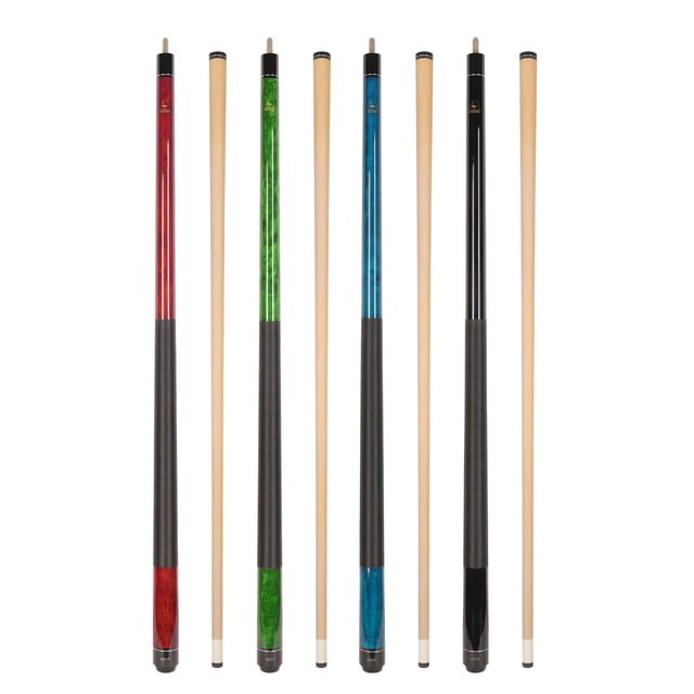 ASKA LEC4 Premium Canadian Maple Pool Cue Set of 4 - 58" Mixed Weights (18, 19, 20, 21 oz)