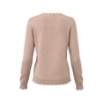 thumbnail image 7 of Edvintorg Light Weight Sweaters Women Plus Size Fashion Long Sleeve Crew Neck Loose Casual Knit Pullover Top Clothes for Women S-3XL Khaki, 7 of 7