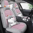 thumbnail image 2 of Cojín de asiento de coche con dibujos animados universales para las cuatro estaciones, completamente rodeado por una funda de lino, 2 of 5