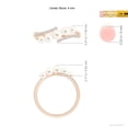 thumbnail image 5 of ANGARA Seed Freshwater Cultured Pearl Bypass Ring in 14K Rose Gold for Women | June Birthstone, Birthday, Anniversary, Jewelry Gift for Women | Pearl Ring, 5 of 8