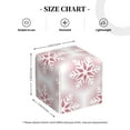 thumbnail image 3 of Kdxio Christmas Snowflakes Print Tissue Box Cover,Square Decorative PU Leather Facial Paper Case Organizer Holder Dispenser for Bathroom,Night Stands,Desk,Car 5.2''X5.2''X5.2'', 3 of 6
