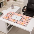 thumbnail image 3 of Long Mouse Pads for Desk,Pink Cow Flower Cow Pattern Desk Mats on Top Of Desks, Desk Mouse Pad Extra Large with 3mm Non-Slip Base and Stitched Edge for Gaming,Office,Work,Home 31.5"x15.7", 3 of 6