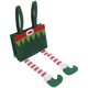 thumbnail image 1 of Bolsa de dulces navideña cuadrada con asas, bolsas verdes para fiestas, bolsas reutilizables para cumpleaños infantiles, bonita bolsa de dulces, 1 of 8