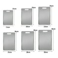 thumbnail image 6 of Opvise 304 Stainless Steel Double-Sided Cutting Board – Brushed Surface, Dual Zone Meat & Vegetable, Durable & Easy Clean, Multiple Sizes (S/M/L/XL/2XL), 6 of 8