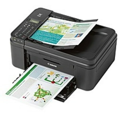 Reversible Top Fax - Refurbished Canon PIXMA MX492 Inkjet Multifunction Printer - Color - Photo Print - Desktop - Copier/Fax/Printer/Scanner - 8.8 ipm Mono/4.4 ipm Color Print (ISO) - 70 Second Photo - 4800 x 1200 dpi
