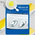 thumbnail image 3 of Yeacher 2PCS LED Solar Powered Wall Light Rotatable Waterproof Motion-Sensor Lights Outdoor Garden Lamp with, 3 of 8