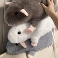 thumbnail image 4 of LGHDIWN Rat Stuffed Animal Plush Toy (7.8/11.8 inchs) - Soft & Cute Stuffed Animal Pillow, Adorable Rat Cuddle Pillow for Bed, Sofa, Room Decor, Cuddly Realistic Plushies for Birthday, 4 of 9