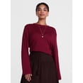 thumbnail image 2 of Scenario Women's Oversized Tee with Long Sleeves, Sizes XS-XXXL, 2 of 6