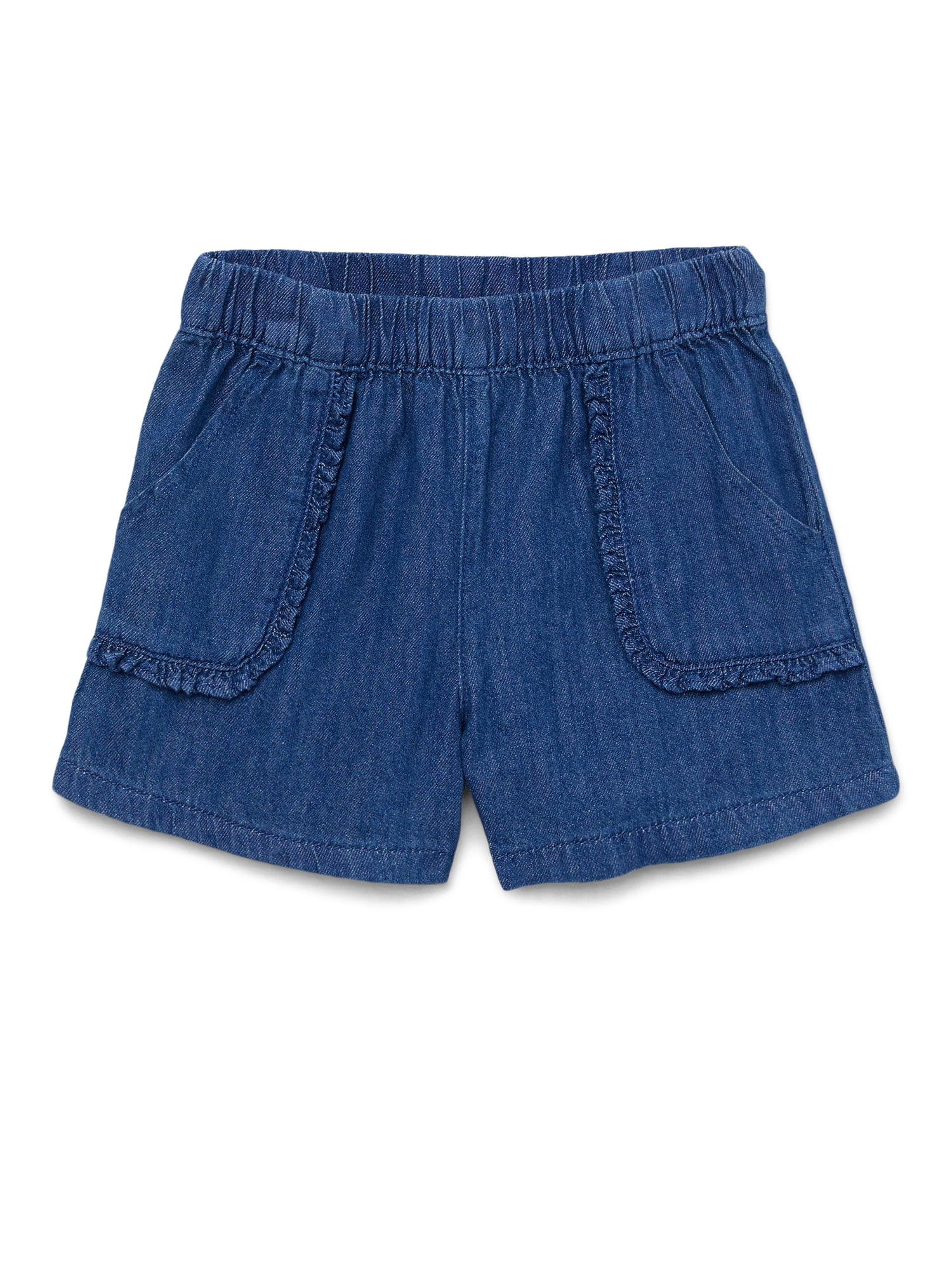 Garanimals Toddler Girl Denim & Twill Shorts Multipack, 4-Pack, Sizes 18M-5T