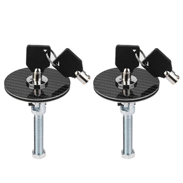 Carbon fiber hood lock kit for universal car with quick latch release