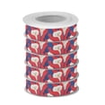 thumbnail image 2 of 5 Rolls Christmas Ribbon 1.5 inch Wide Decorative Ribbon for Gift Wrapping and Holiday Decorations White Calla Lilies with Blue Leaves, 2 of 7