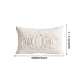 thumbnail image 3 of Btomtd Throw Pillow Covers 12 x 20 Inch, Tufted Embroidered Pumpkin Thanksgiving Fall Cushion Cases, Pillow Covers for Sofa Couch Bedroom, White, 3 of 6